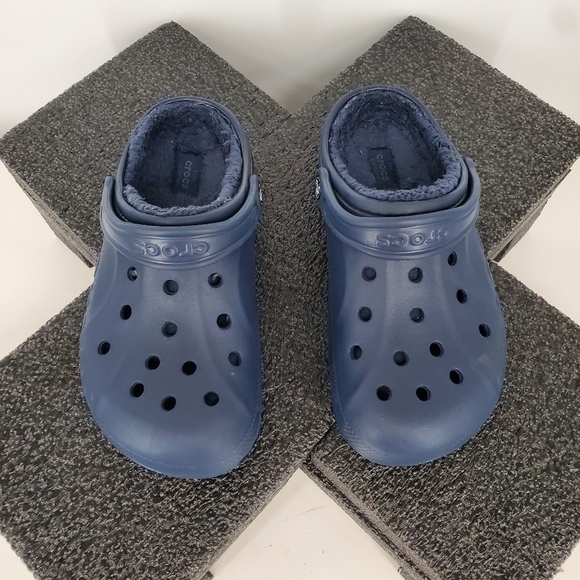 Crocs Baya Lined Clog Navy Men 5 Women 7 Shoes Blue - Picture 8 of 16